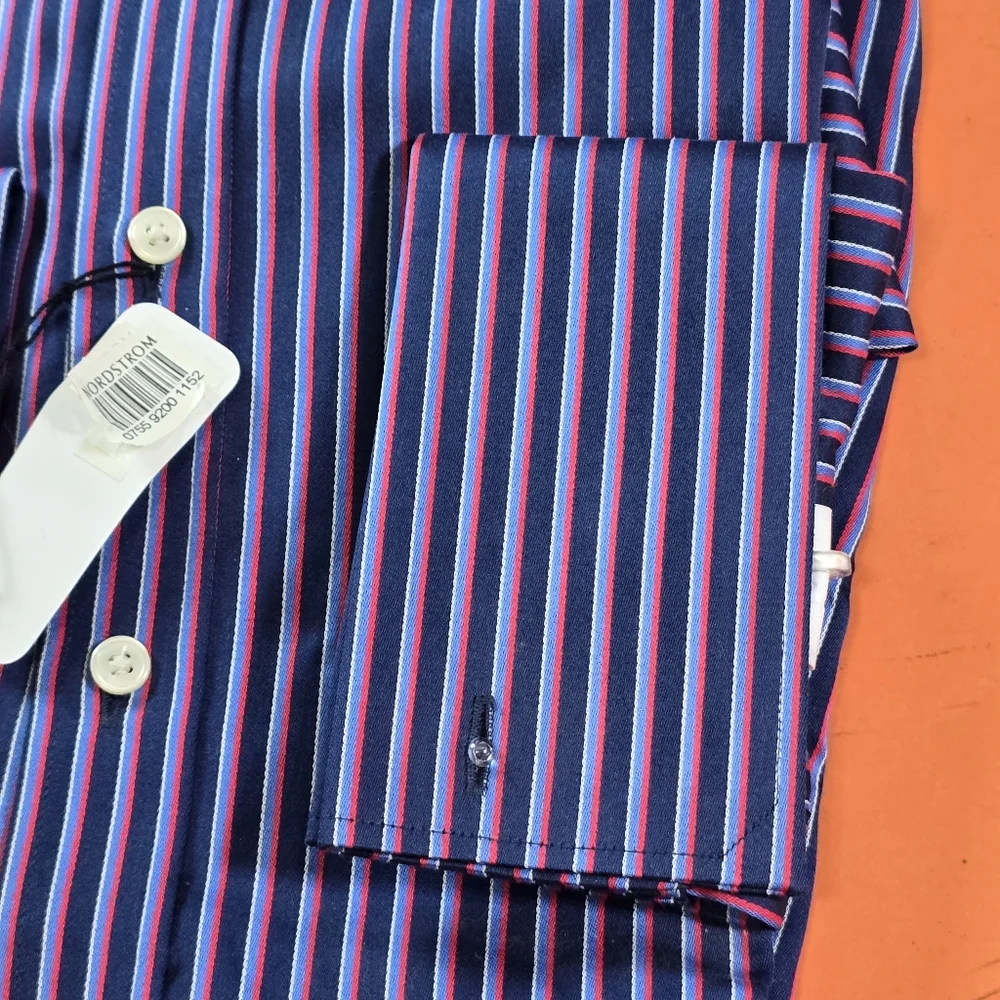 👚 Thomas Pink 👚 French Cuff Formal Dress Shirt - Picture 4 of 7